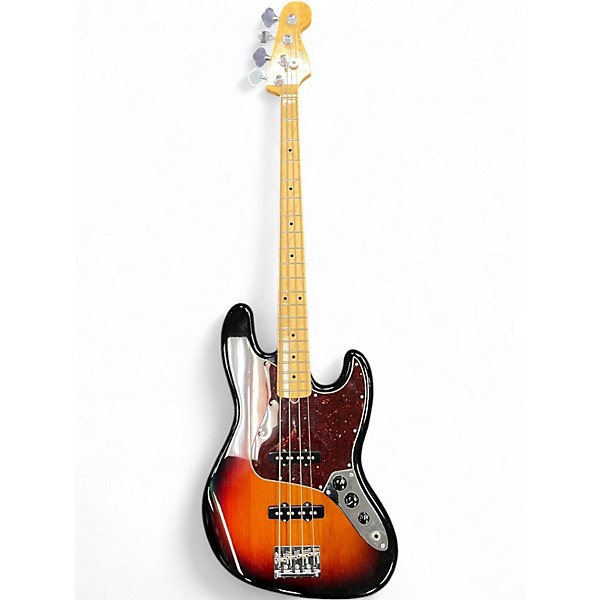 Used Fender American Standard Jazz Bass 3 Color Sunburst Electric Bass Guitar