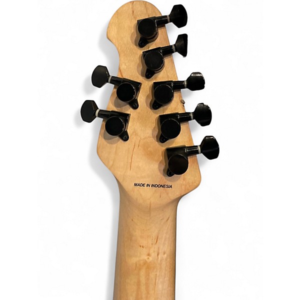 Used Sterling by Music Man JP70 John Petrucci Signature STEALTH BLACK Solid Body Electric Guitar