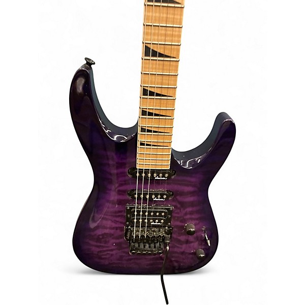 Used Jackson JS34Q Dinky Trans Purple Solid Body Electric Guitar