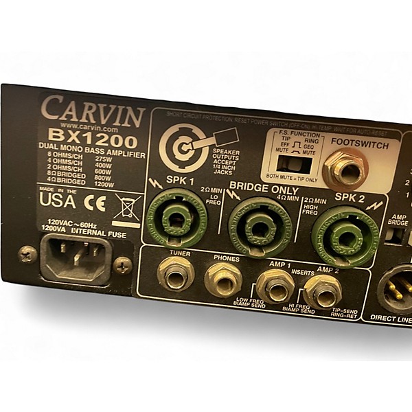 Used Carvin bx1200 Bass Amp Head
