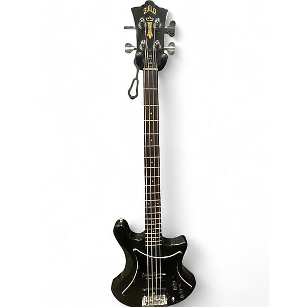 Vintage 1977 Guild b-301 Black Electric Bass Guitar