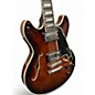 Used D'Angelico Premier Series DC brown burst Hollow Body Electric Guitar
