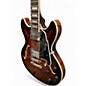 Used D'Angelico Premier Series DC brown burst Hollow Body Electric Guitar