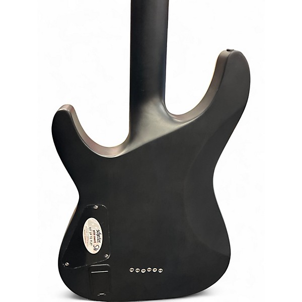 Used Schecter Guitar Research C1 Platinum Trans Black Solid Body Electric Guitar