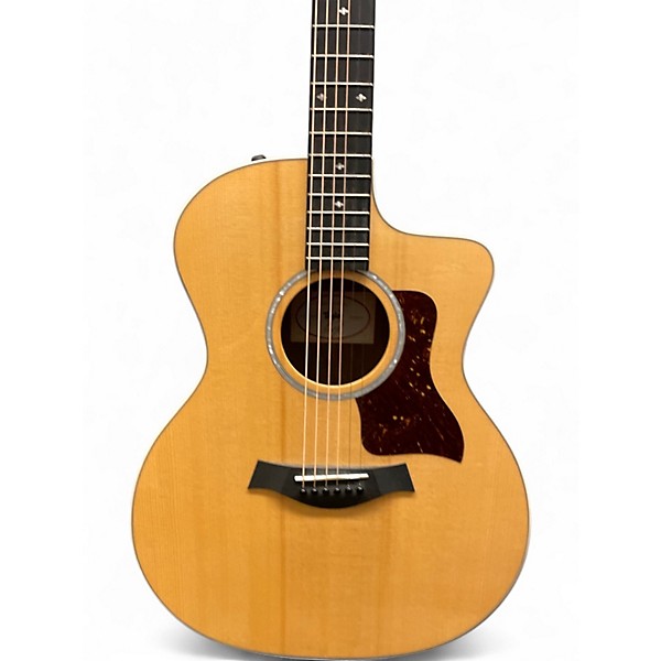 Used 2022 Taylor 214CE Deluxe Koa Natural Acoustic Electric Guitar