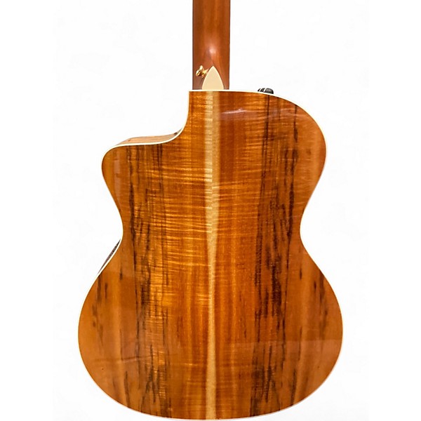 Used 2022 Taylor 214CE Deluxe Koa Natural Acoustic Electric Guitar