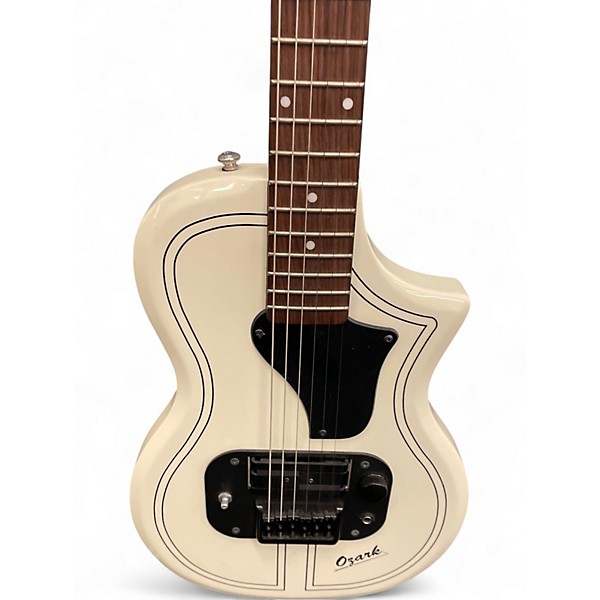 Used 2019 Supro 1261AW Ozark Antique White Solid Body Electric Guitar