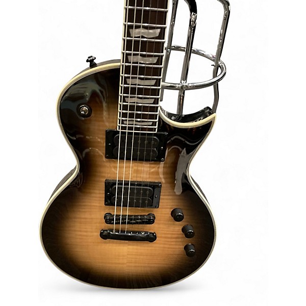 Used ESP LTD EC1000 Deluxe Trans Black Solid Body Electric Guitar