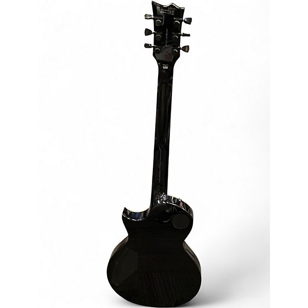 Used ESP LTD EC1000 Deluxe Trans Black Solid Body Electric Guitar