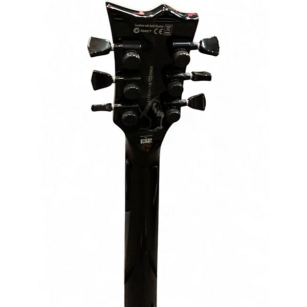 Used ESP LTD EC1000 Deluxe Trans Black Solid Body Electric Guitar