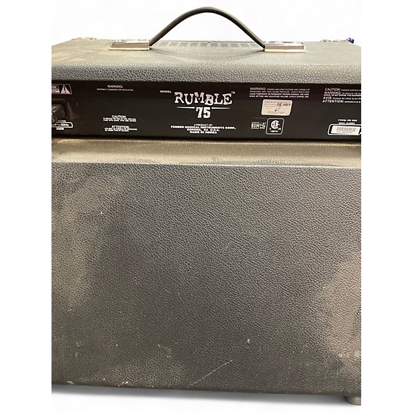 Used Fender Rumble 75 75W 1x12 Bass Combo Amp