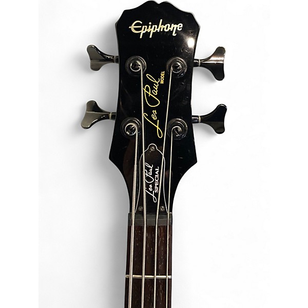 Used Epiphone Les Paul Special 4-String Black Electric Bass Guitar