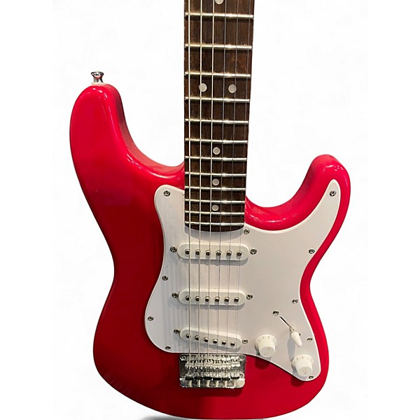 Used Squier Mini Affinity Stratocaster Flat Red Electric Guitar