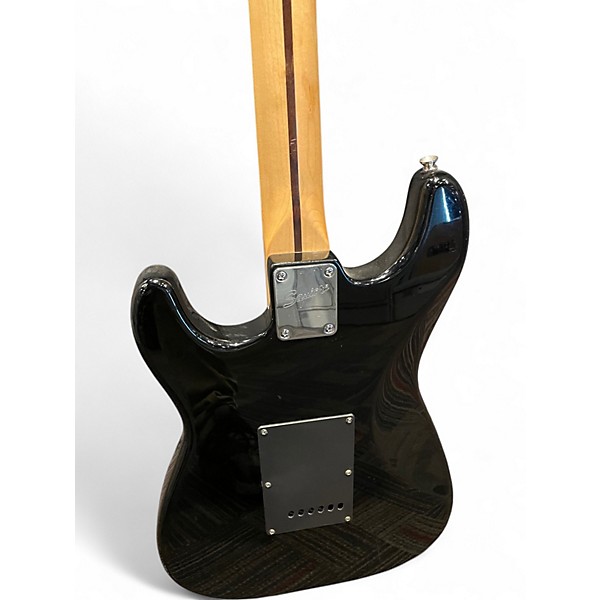 Used Squier Stratocaster HSS Black Solid Body Electric Guitar