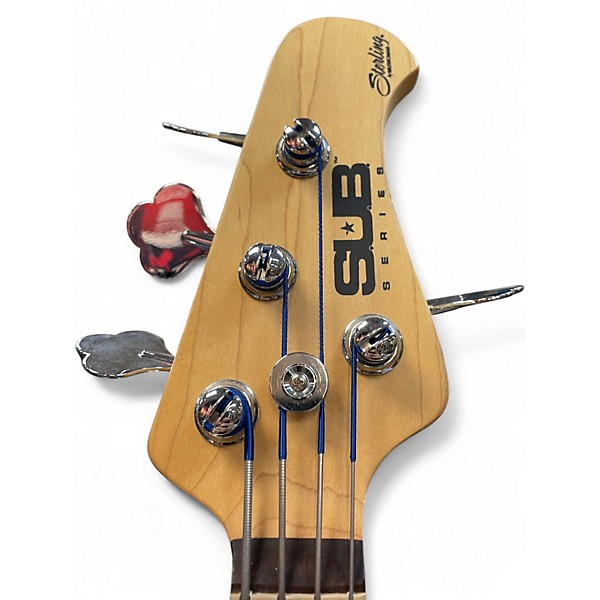 Used Sterling by Music Man Sub 4 Ocean Blue Electric Bass Guitar