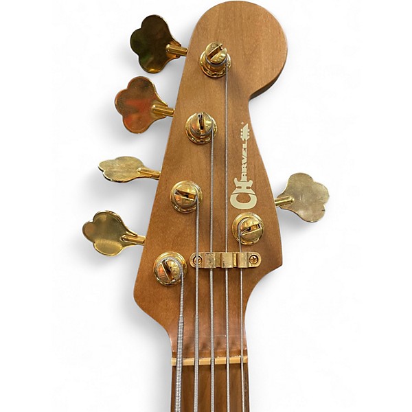 Used Charvel Pro Mod San Dimas JJ V Lambo Green Metallic Electric Bass Guitar