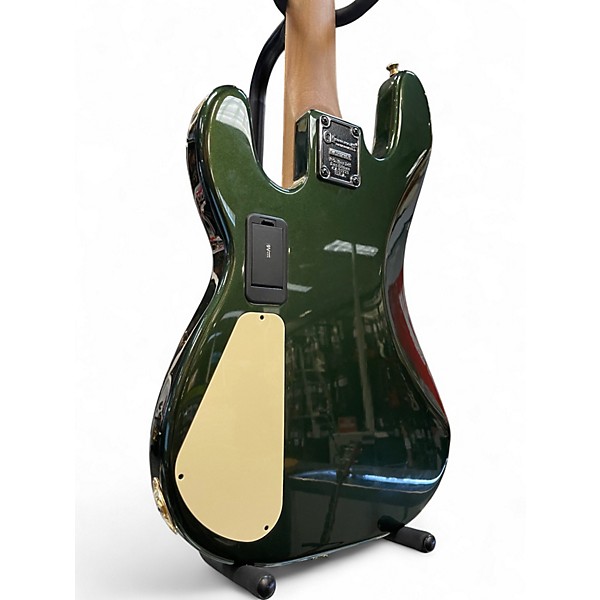 Used Charvel Pro Mod San Dimas JJ V Lambo Green Metallic Electric Bass Guitar