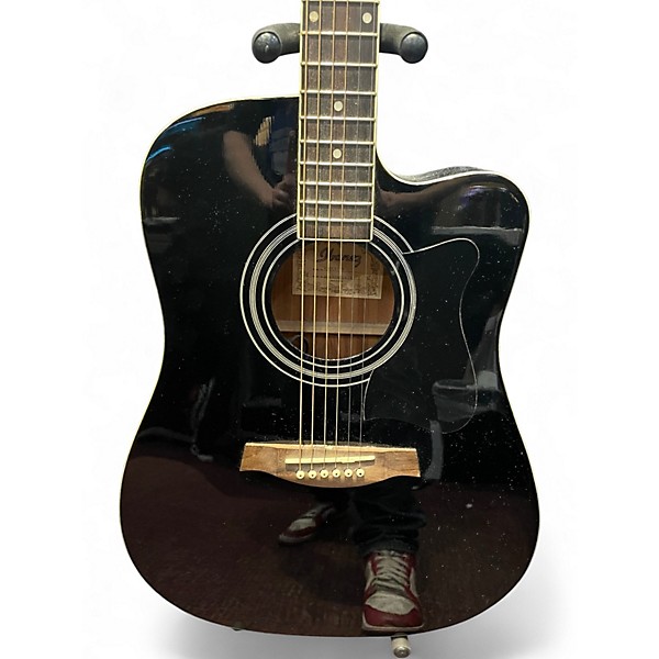 Used Ibanez V70CE Black Acoustic Electric Guitar