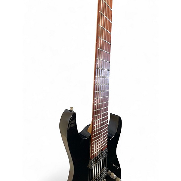 Used Ibanez RGMS8 Black Solid Body Electric Guitar