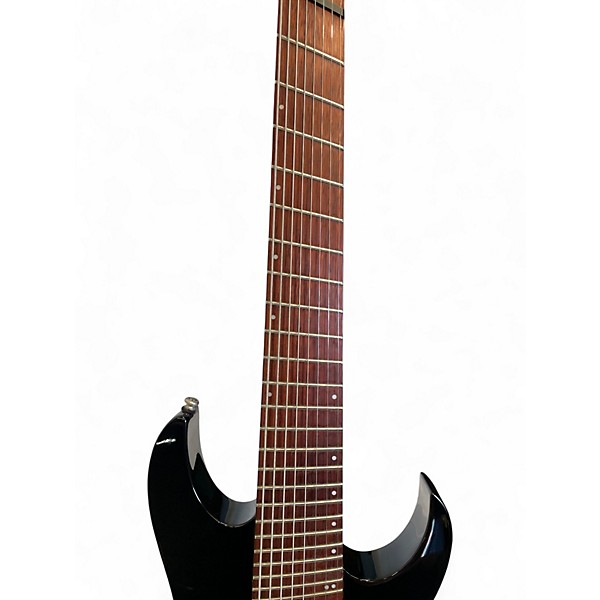Used Ibanez RGMS8 Black Solid Body Electric Guitar