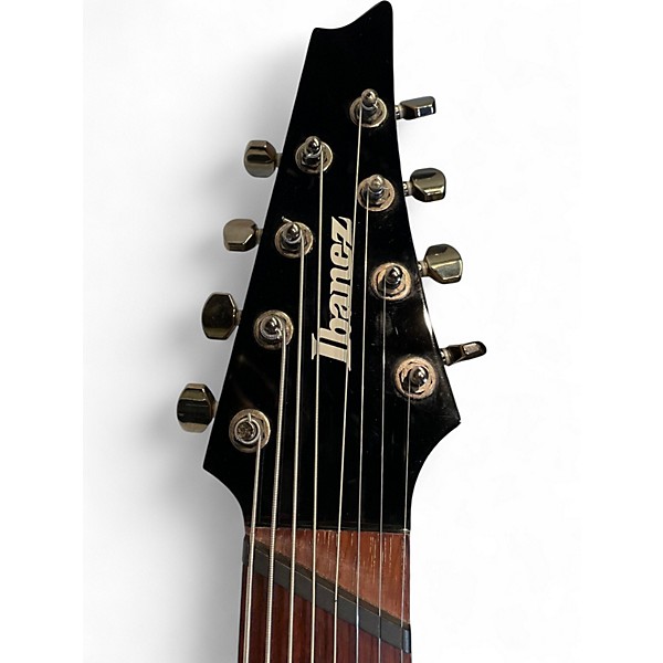 Used Ibanez RGMS8 Black Solid Body Electric Guitar