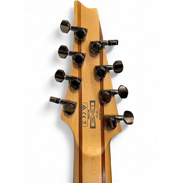 Used Ibanez RGMS8 Black Solid Body Electric Guitar