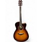 Used Yamaha FSC-TA 2 Tone Sunburst Acoustic Electric Guitar thumbnail