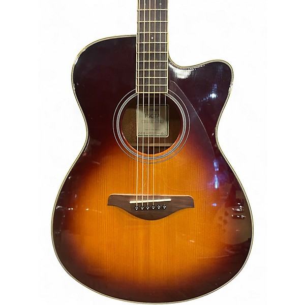 Used Yamaha FSC-TA 2 Tone Sunburst Acoustic Electric Guitar