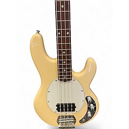 Used Sterling by Music Man Sub 4 Antique White Electric Bass Guitar