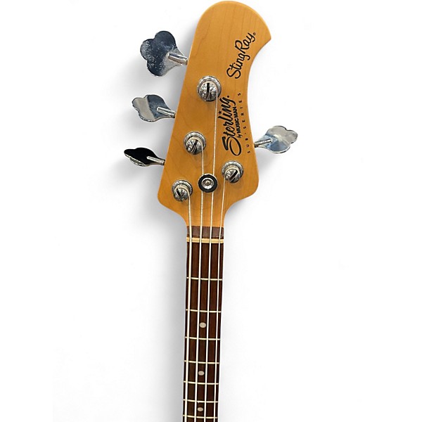 Used Sterling by Music Man Sub 4 Antique White Electric Bass Guitar