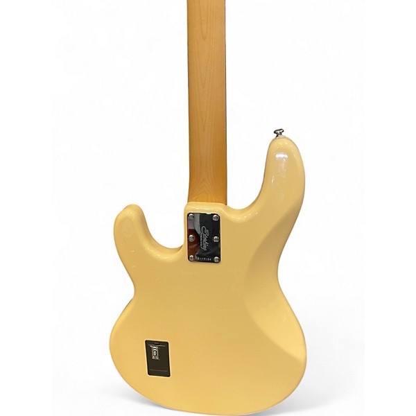 Used Sterling by Music Man Sub 4 Antique White Electric Bass Guitar