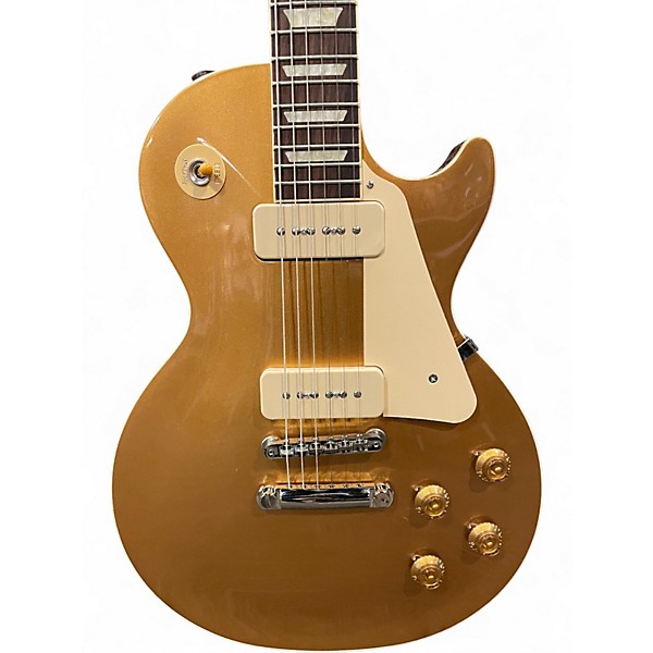 Used 2020s Gibson 50s Les Paul Standard P90 Gold Solid Body Electric Guitar