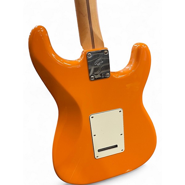 Used Fender Player Stratocaster Left Handed Capri Orange Solid Body Electric Guitar