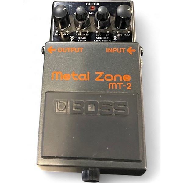 Used BOSS MT2 Metal Zone Distortion Effect Pedal