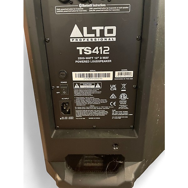 Used Alto TS412 Powered Speaker