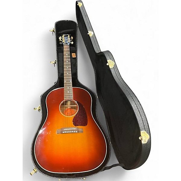 Used 2016 Gibson J45 Custom Cherry Sunburst Acoustic Guitar