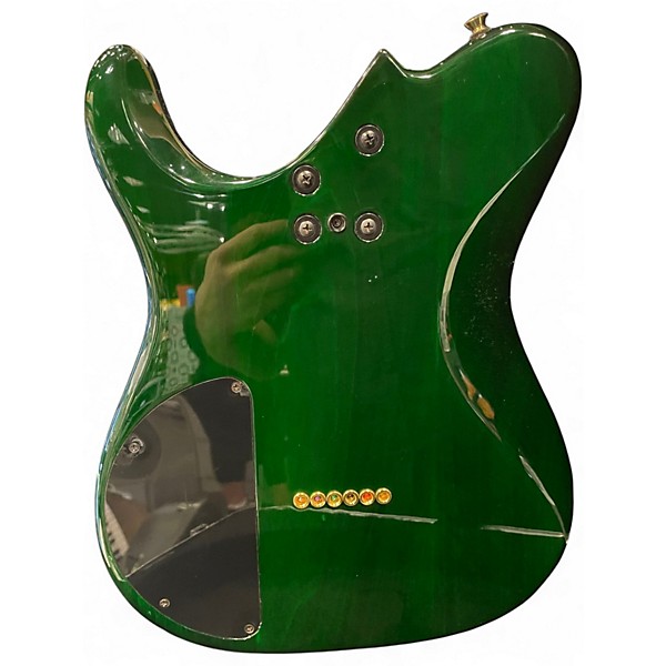Used Peavey Cropper Classic Flametop Emerald Green Solid Body Electric Guitar