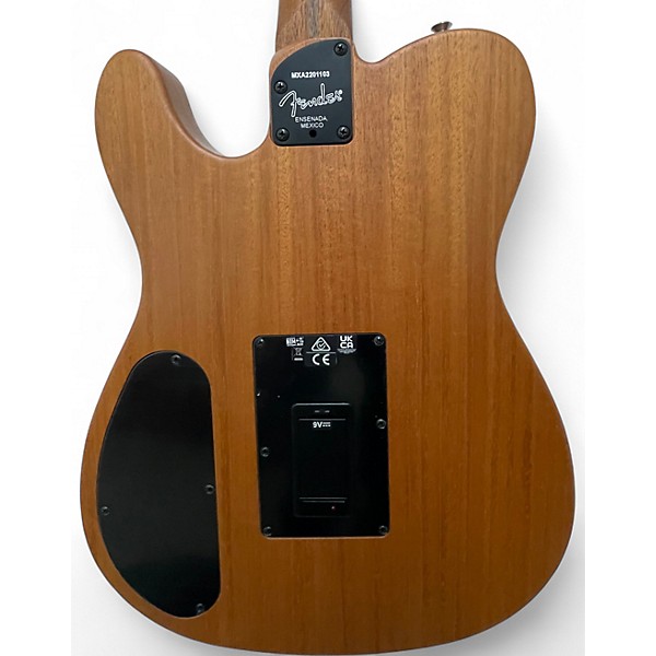 Used Fender Acoustasonic Player Telecaster white Acoustic Electric Guitar