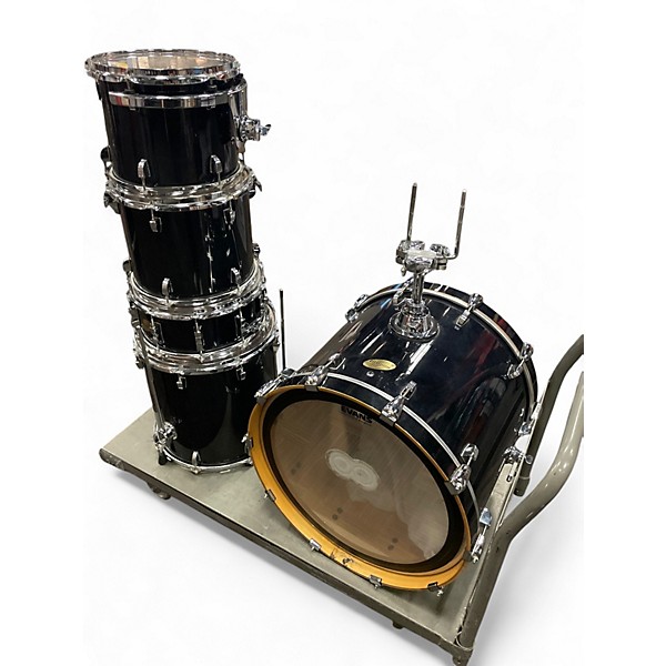 Used Ludwig 5 Piece Accent CS CUSTOM Black Drum Kit