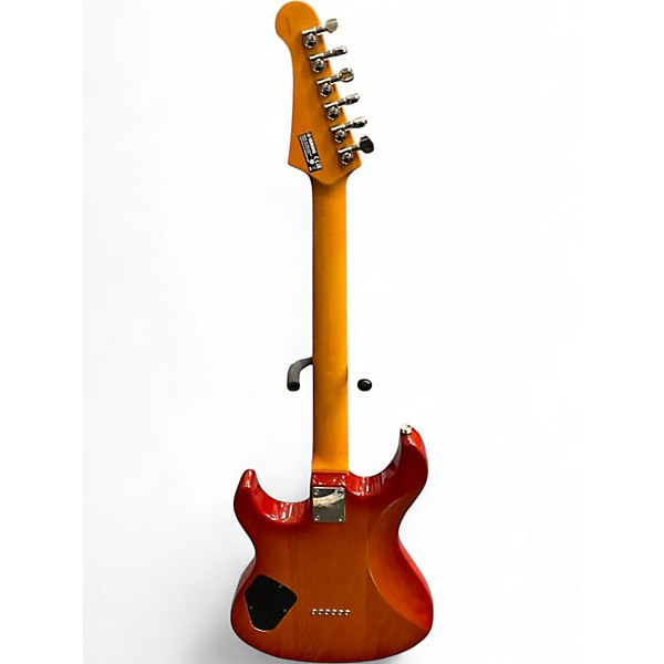 Used Yamaha PAC611HFM Amber Burst Solid Body Electric Guitar