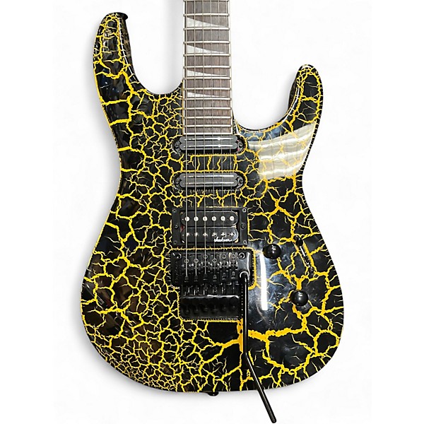 Used Jackson Soloist SL3X DX Yellow Crackle Solid Body Electric Guitar