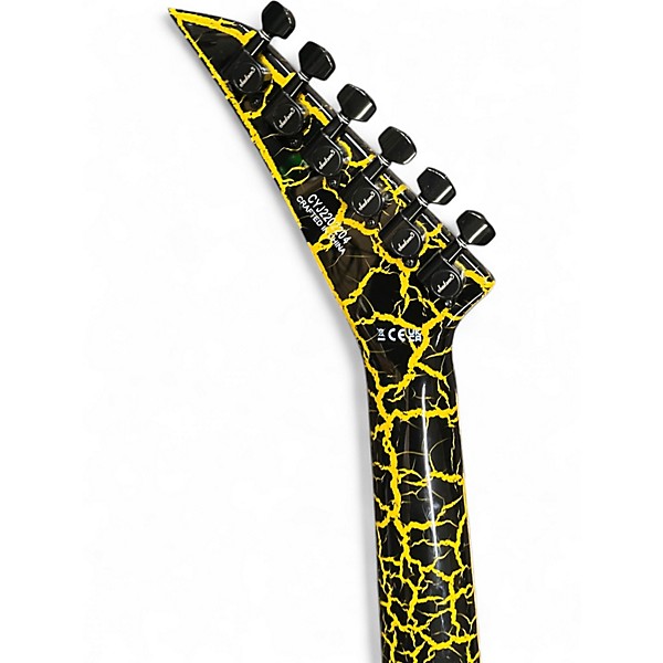 Used Jackson Soloist SL3X DX Yellow Crackle Solid Body Electric Guitar