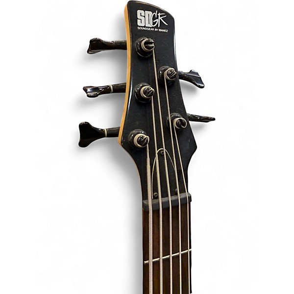 Used Ibanez SR405 5 String Black Electric Bass Guitar