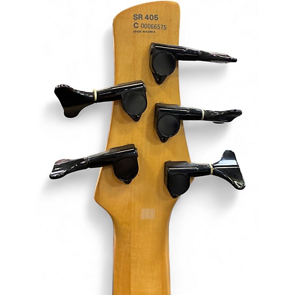 Used Ibanez SR405 5 String Black Electric Bass Guitar