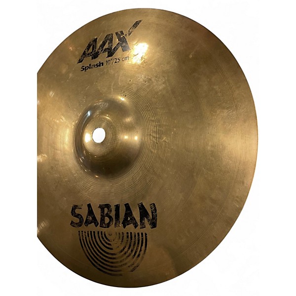 Used SABIAN 10in AAX Splash Brilliant Cymbal