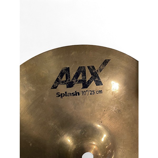 Used SABIAN 10in AAX Splash Brilliant Cymbal