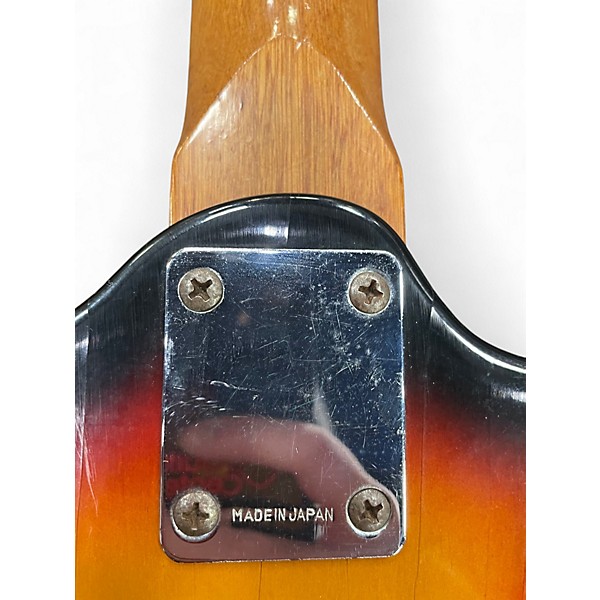 Used Teisco Gold Foil Double-Cut Style Sunburst Solid Body Electric Guitar