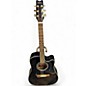 Used Washburn D100CEB Black Acoustic Electric Guitar thumbnail