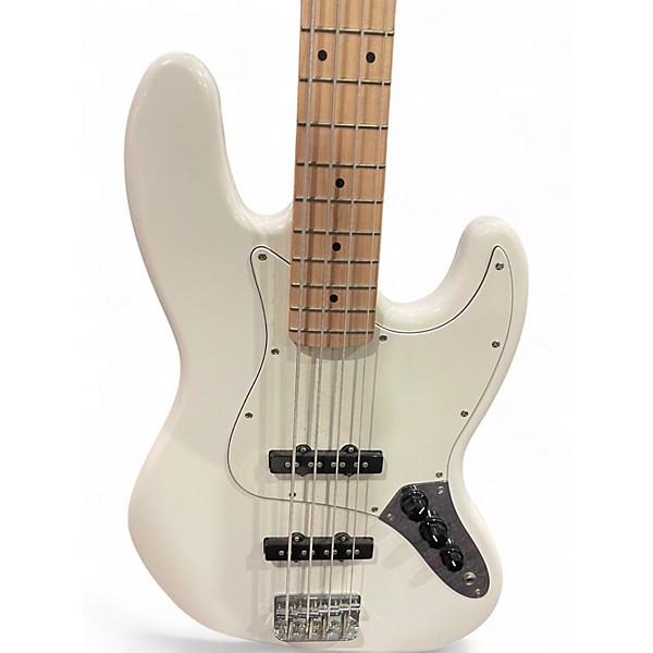 Used Squier Affinity Jazz Bass WHITE Electric Bass Guitar