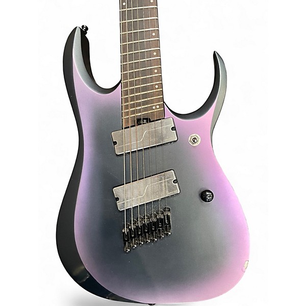 Used Ibanez RGD71ALMS Black Aurora Burst Solid Body Electric Guitar